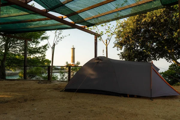 Tenda Campeggio Veli Rat Croazia — Foto Stock
