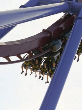 Kings Island, Ohio, 14 Haziran. Üzerinde 14 Haziran 2018, Banshee, Kings Island, Ohio. Banshee, Kings Island, Ohio bir yolculuk
