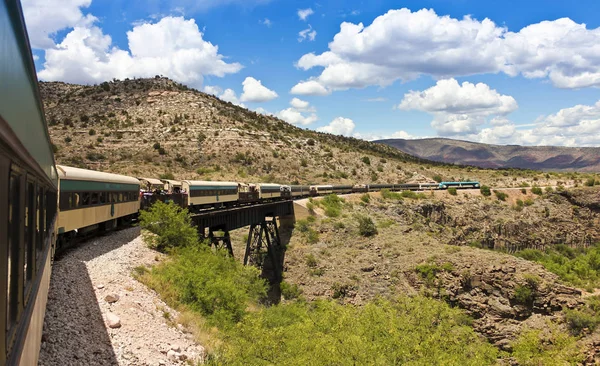 Ein blick auf die verde canyon eisenbahn, clarkdale, az, usa — Stockfoto