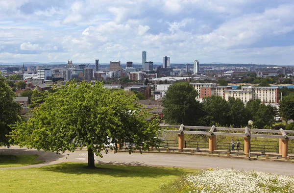 Letecký pohled na Liverpool, Anglie, z Everton parku, Velká Británie, GB — Stock fotografie