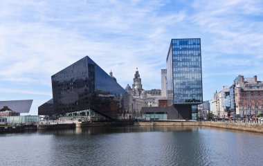 Pier Head Canning Dock Bir Görünüm, Liverpool, İngiltere, Gb, İngiltere