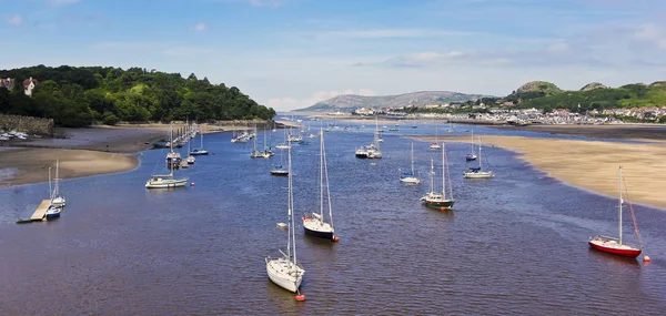 En Conwy Marina Shot, Wales, GB, Storbritannien — Stockfoto