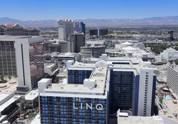 En Vegas antenn från toppen av high roller, Las Vegas, NV, USA — Stockfoto