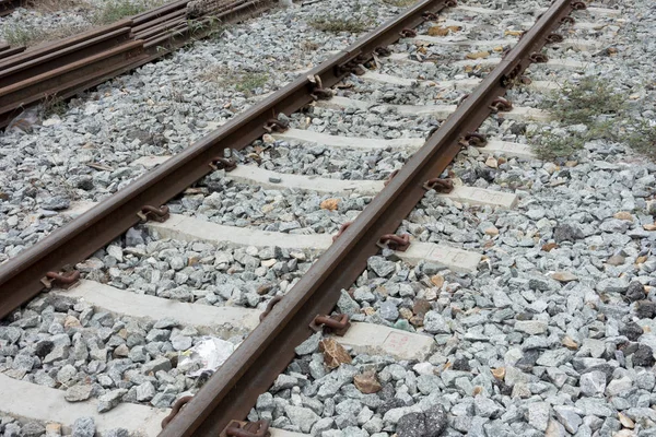 Close up Railway  tracks — Stock Photo, Image