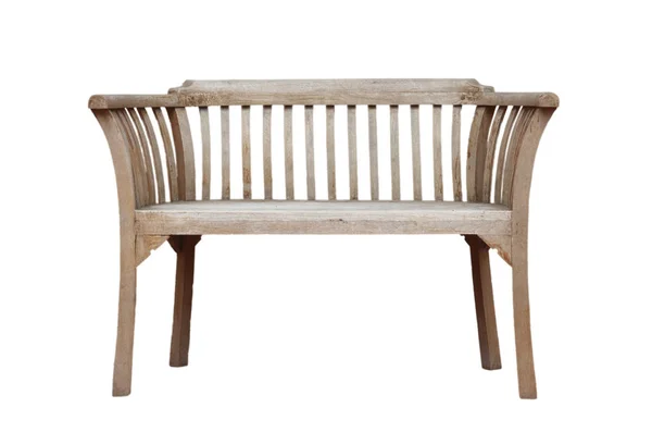 Beyaz arka planda izole edilmiş tahta sandalye