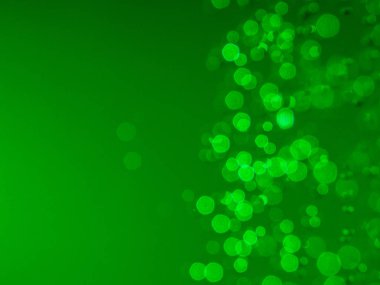 yeşil su damlası bokeh