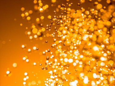 turuncu su bokeh damla