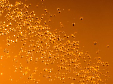 turuncu su bokeh damla