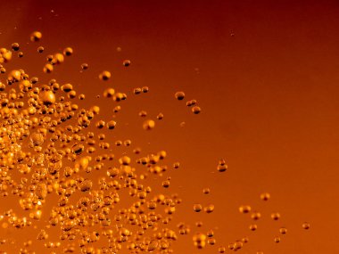 turuncu su bokeh damla