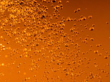 turuncu su bokeh damla