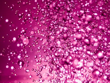 Mor su damlaları bokeh