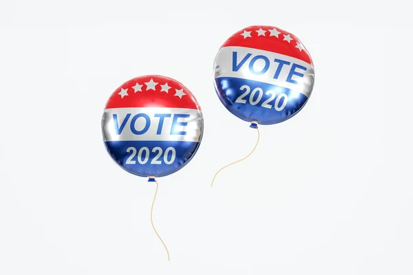 Vote 2020 Estados Unidos América Presidencial Balón Diseño Voto Rojo — Foto de Stock