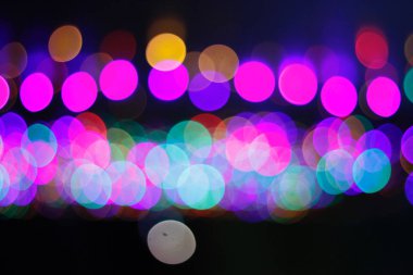 Bokeh ışık gece görüntü arka plan 