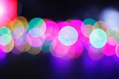 Bokeh ışık gece görüntü arka plan 