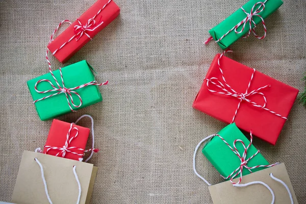 Caja Navidad Regalo Invierno Temporada Vacaciones — Foto de Stock