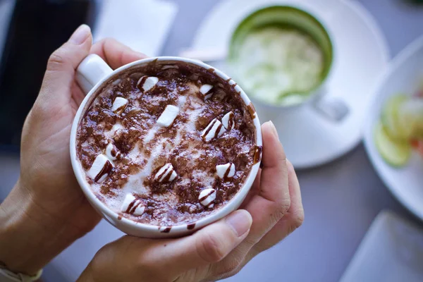 Chocolate Cup Hot Dessert Winter — Stock Photo, Image