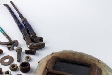 Cıvata ve somun aracı arkaplanı kapat 