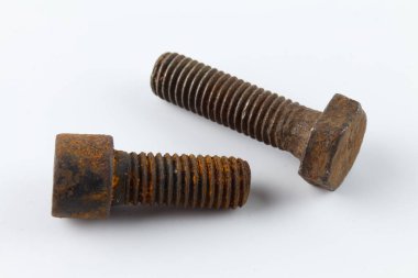 Sürgülü ve somun izole araç arka planı 