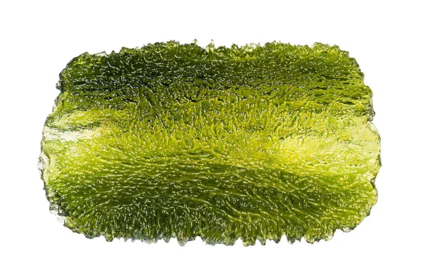 Moldavite. Rara pietra preziosa verde di origine cosmica — Foto Stock