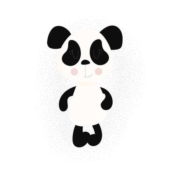 Lindo Panda Concepto Para Niños Imprimir — Vector de stock