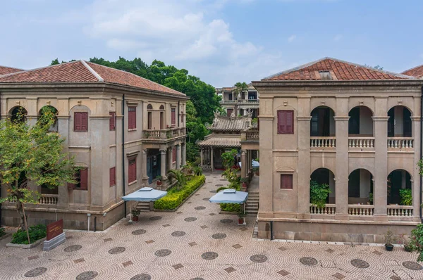 Xiamen China Mayo 2018 Vista Ángulo Alto Del Edificio Terreno —  Fotos de Stock