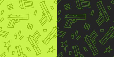 Silah Poly Seamless modeli düşük. Açık ve koyu sürümleri