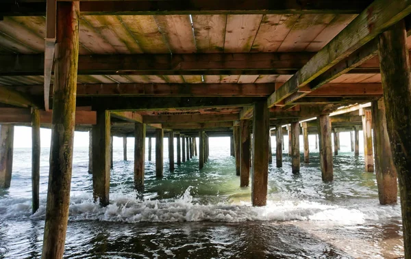 Wharf Medelhavet Solig Dag — Stockfoto