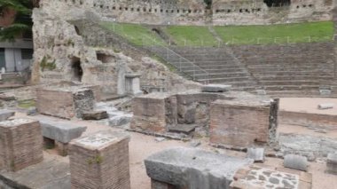 Trieste, İtalya'da ünlü antik Roma Tiyatrosu kalıntıları