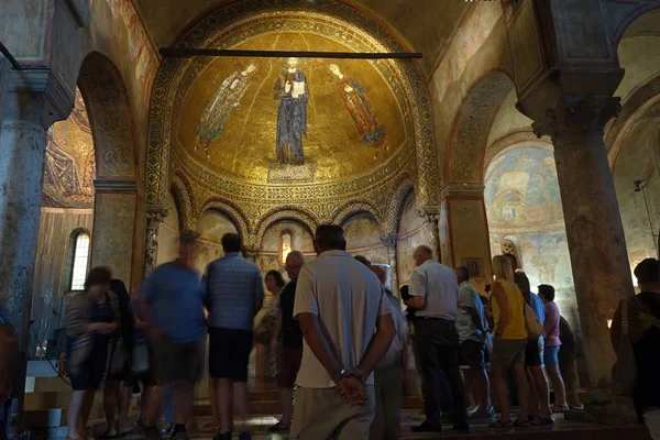 Trieste Italia Luglio 2018 Persone Nella Cappella Dedicata San Giusto — Foto Stock