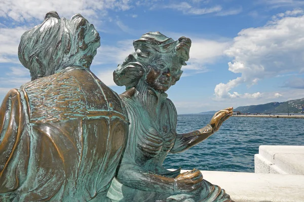 Monument Skarpskyttar Och Flickor Trieste Fiorenzo Bacci Scala Reale Della — Stockfoto