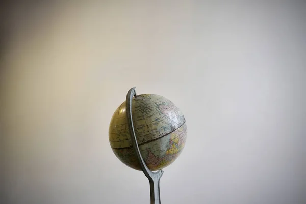 Oude Retro Earth Globe Met Kopie Ruimte — Stockfoto