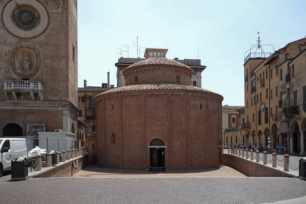 Rotonda San Lorenzo Αρχαίο Θρησκευτικό Κτίριο Στην Πόλη Μάντοβα Λομβαρδία — Φωτογραφία Αρχείου