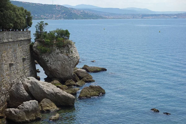 Linha Costeira Longo Golfo Trieste Itália — Fotografia de Stock
