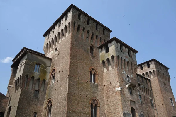 Castello San Giorgio Medeltida Rektangulära Slott Mantua Italien — Stockfoto