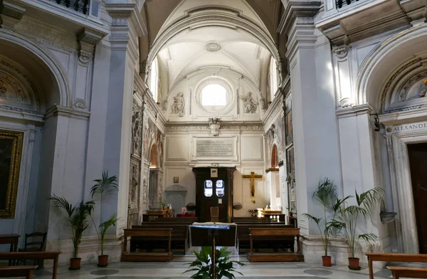 Roma Italia Agosto 2018 Interno Barocco Santa Maria Della Pace — Foto Stock