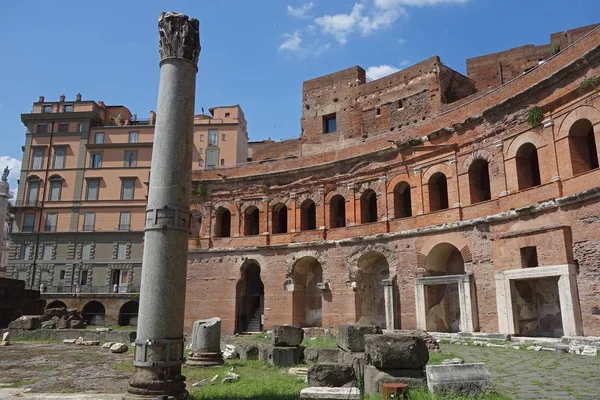 Antike Römische Trajan Forum Märkte Ruinen Rom Italien — Stockfoto