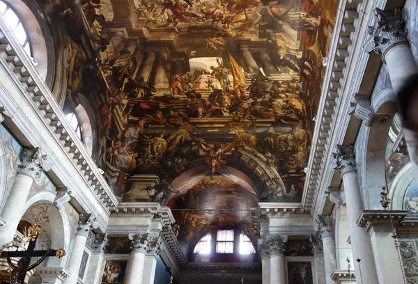 Benátky Itálie Května 2018 Barokní Interiér Kostela San Martire Sestiere — Stock fotografie