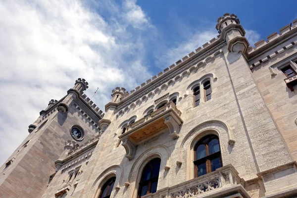 Château Miramare Château Xixe Siècle Sur Golfe Trieste Près Trieste — Photo