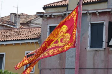 San marco sembolü Venedik bayrak, Venedik, İtalya