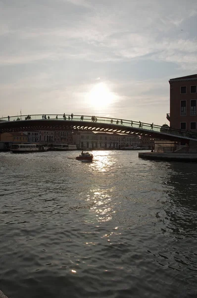 Ponte Della Costituzione Puente Sobre Gran Canal Venecia Italia —  Fotos de Stock