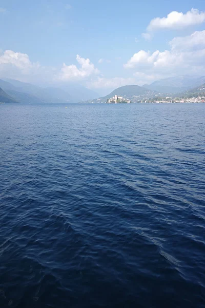 Orta Jezero Ostrov San Giulio Piemont Itálie — Stock fotografie