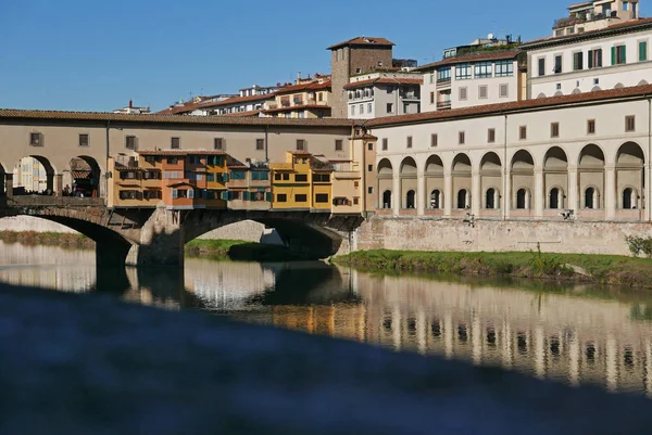 Exterior Del Puente Ponte Vecchio Florencia Italia —  Fotos de Stock