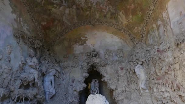 Buontalenti Grotta Florence Italië Een Grote Grot Gebouwd 16E Eeuw — Stockvideo