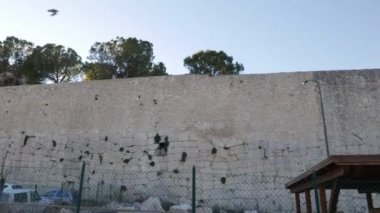 Eski çöken duvarlar Amelia, Umbria, İtalya