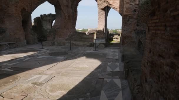 Villa Quintilii Starożytnej Rzymskiej Willi Rzym Włochy — Wideo stockowe