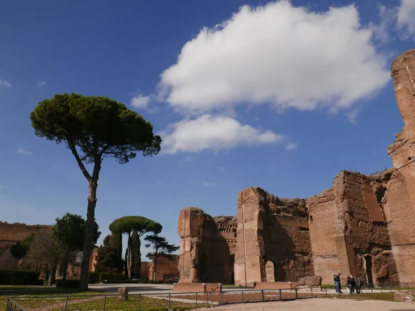 Terme di Caracalla ancient Roman Ruins in Rome — Stock Photo, Image