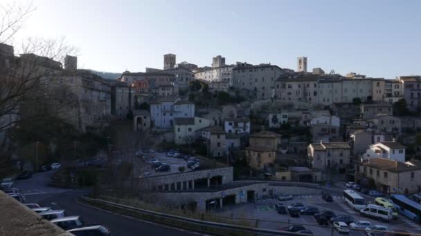 Narni Town Overview Terni Umbrien Italien — Stockvideo