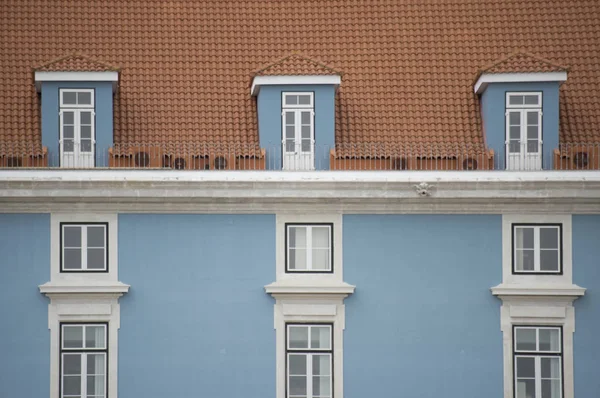 Portugalská střecha v Lisabonu — Stock fotografie