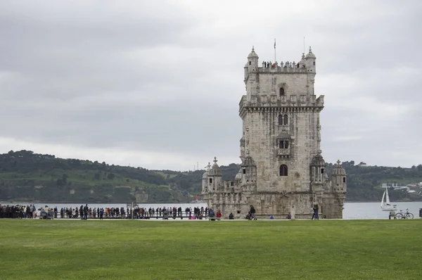 Belém tower belem tower lisbon, portugalský — Stock fotografie