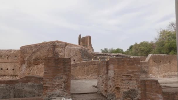 Italië Tivoli Hadrianus Villa — Stockvideo